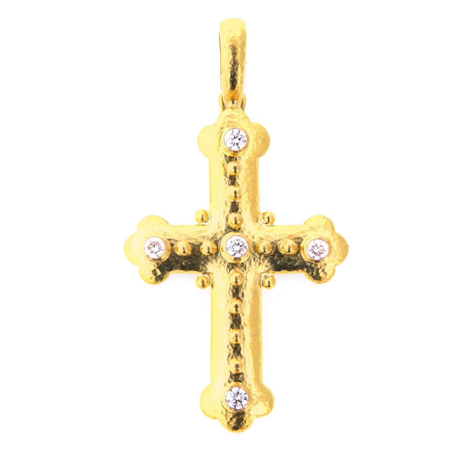 Elizabeth Locke Diamond Byzantine Cross Pendant