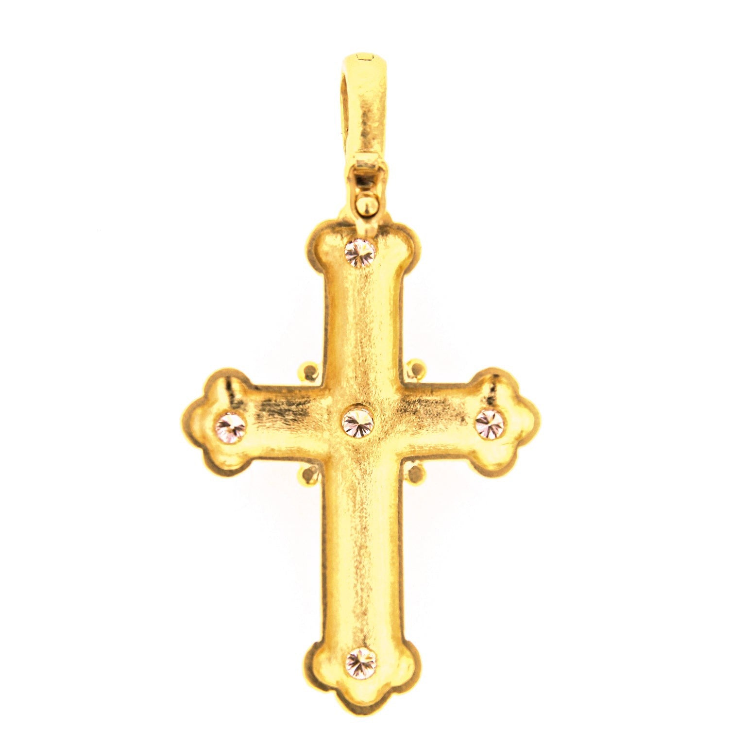 Elizabeth Locke Diamond Byzantine Cross Pendant