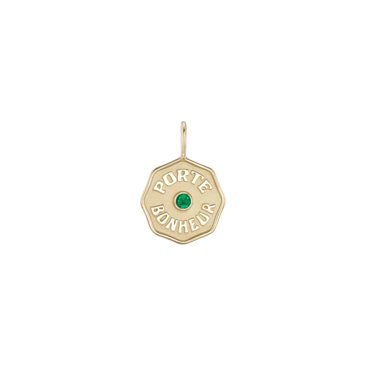 Marlo Laz Wee Porte Bonheur Charm Emerald