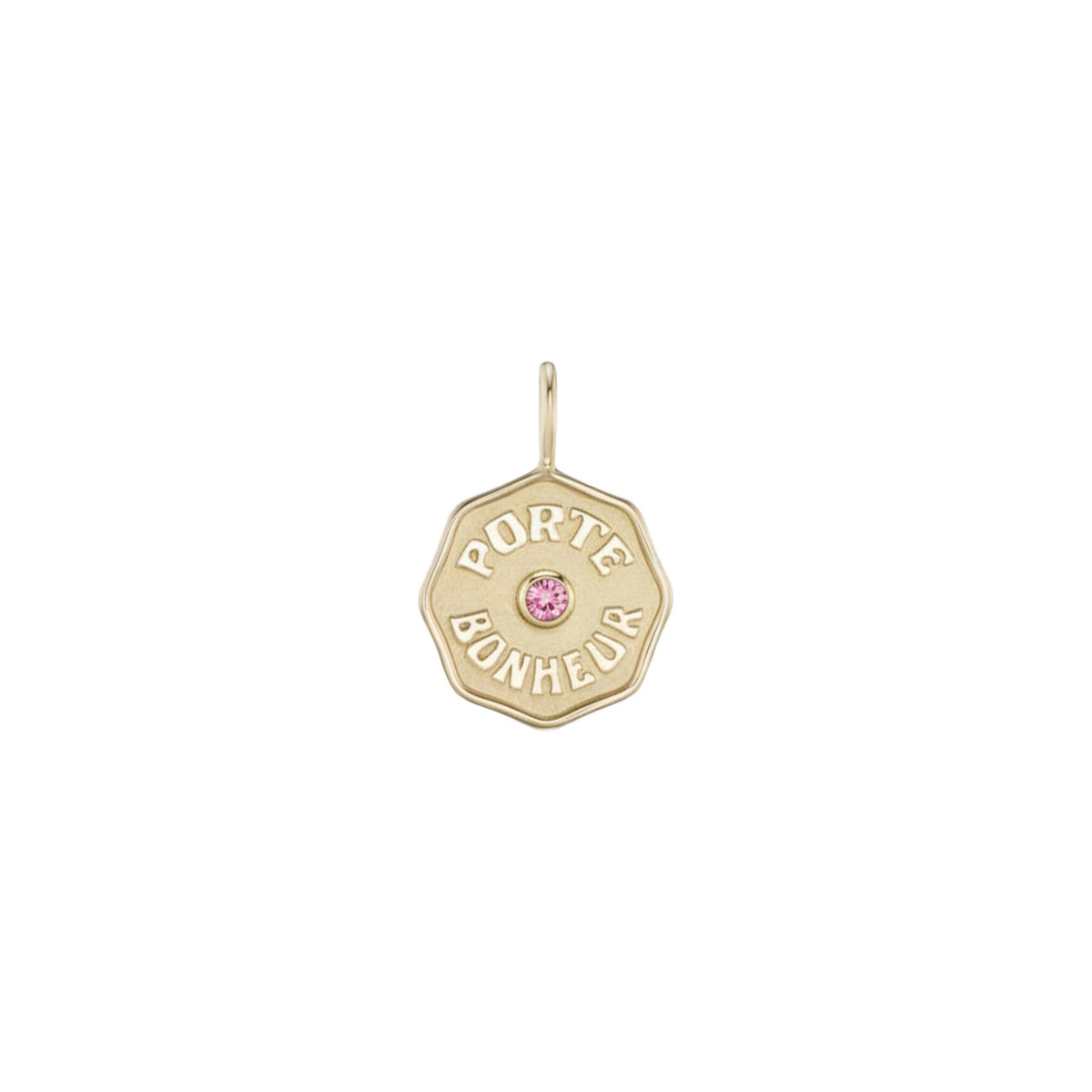 Marlo Laz Wee Porte Bonheur Charm Pink Tourmaline