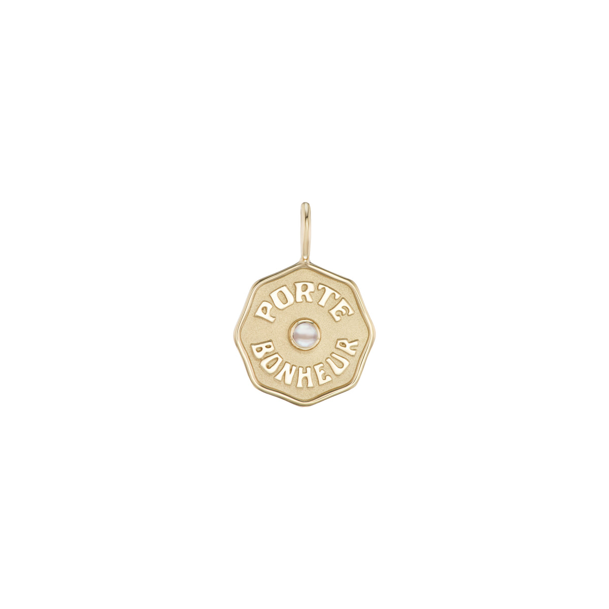 Marlo Laz Wee Porte Bonheur Charm White Pearl