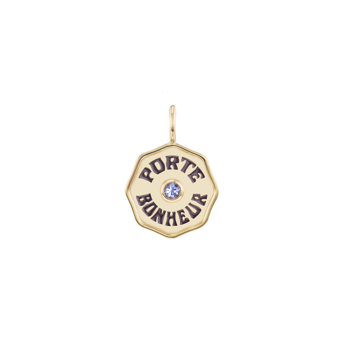 Marlo Laz Petite Porte Bonheur Charm Tanzanite
