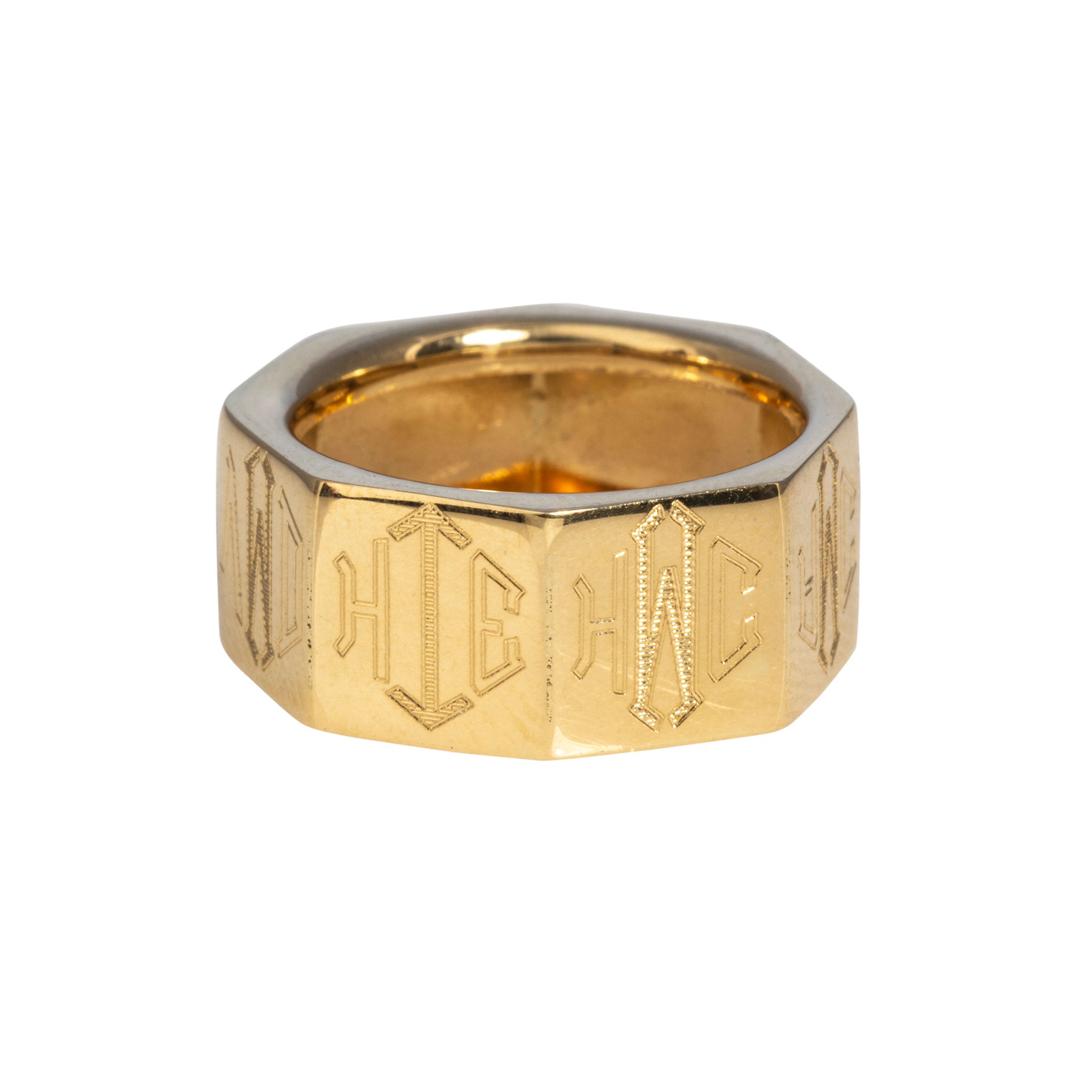 Personalized 14K Gold Family Ring