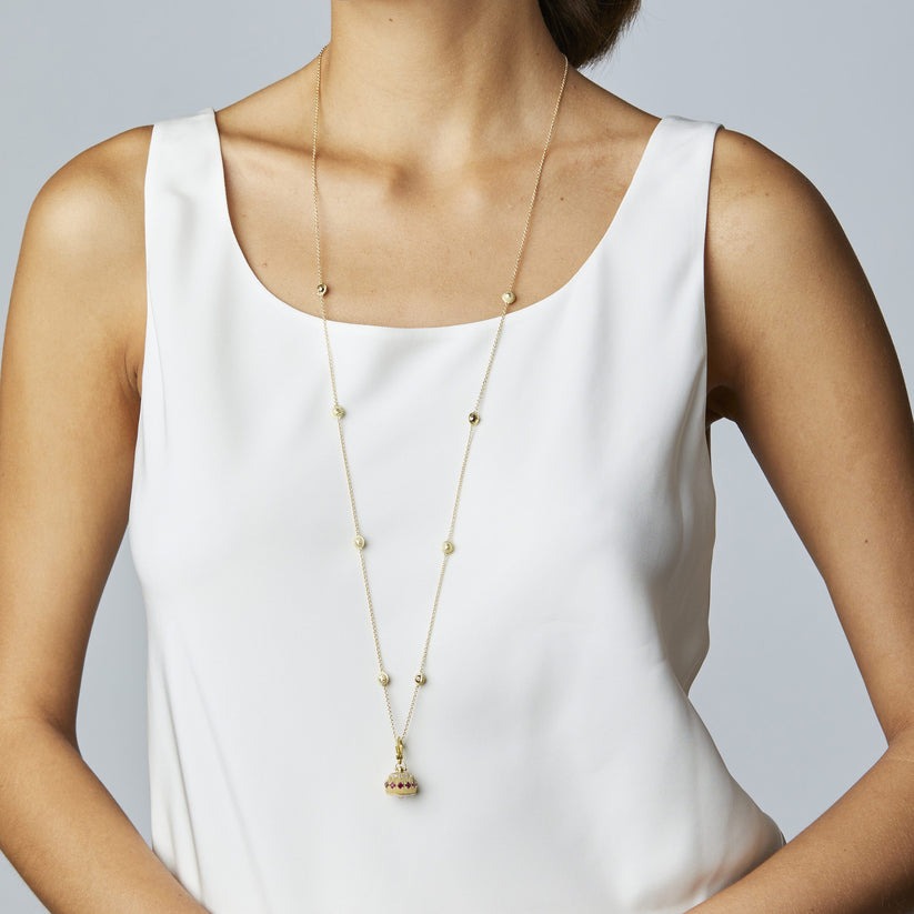 Paul Morelli Ruby & Diamond Meditation Bell 12mm