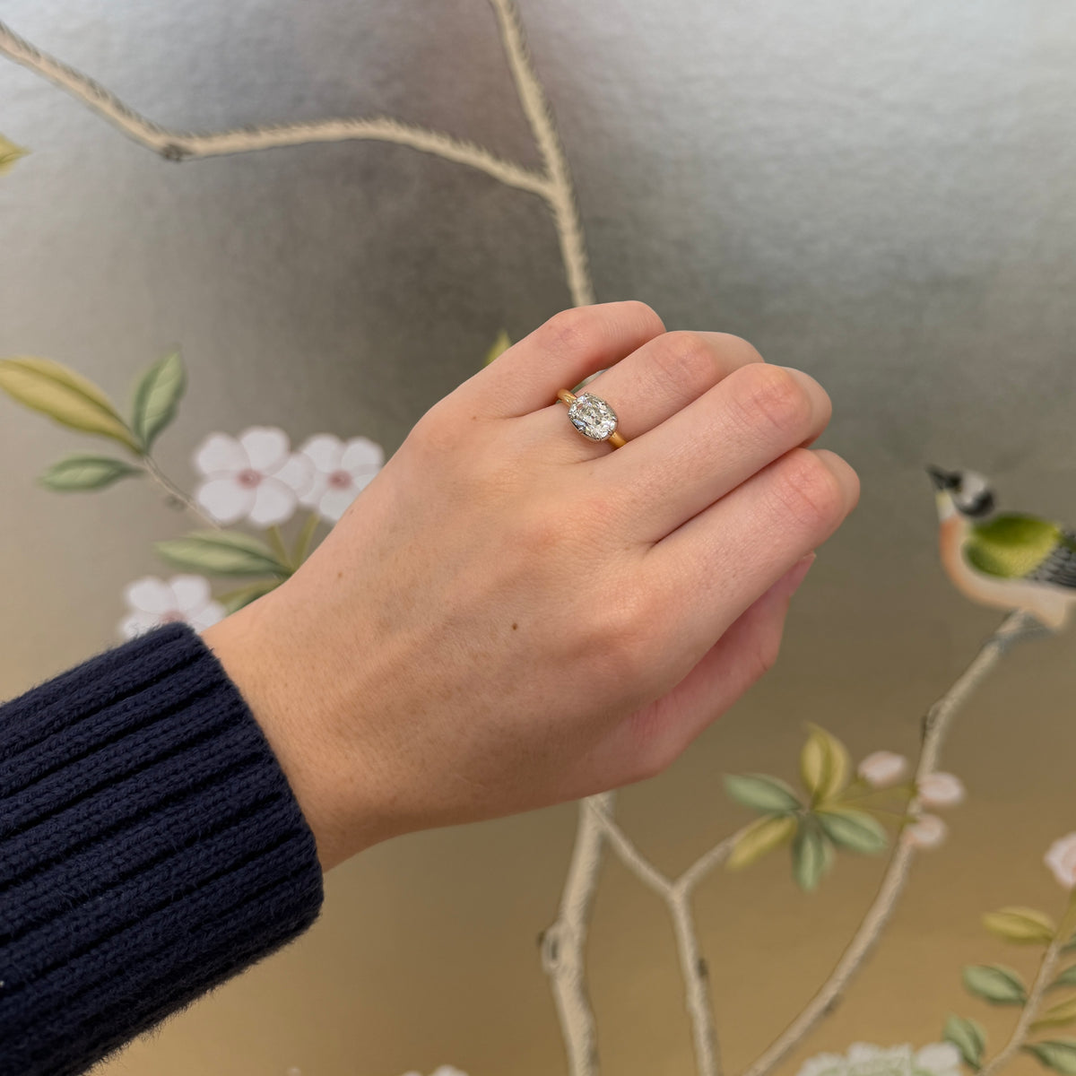 Single Stone Marian Ring