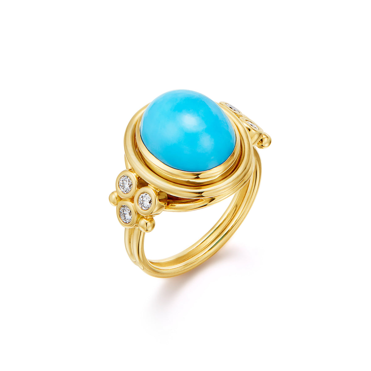 Temple St. Clair Turquoise Classic Temple Ring