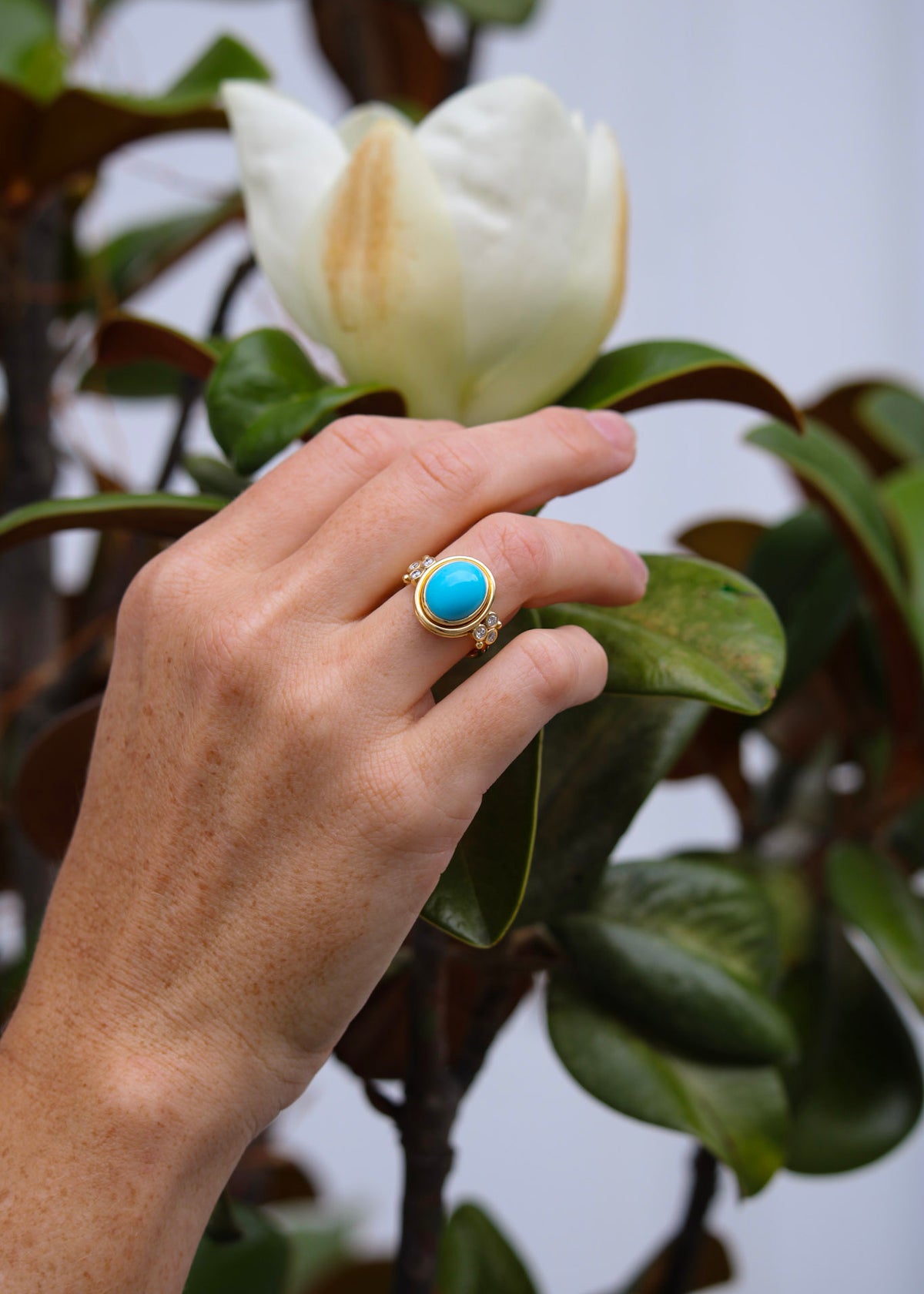 Temple St. Clair Turquoise Classic Temple Ring