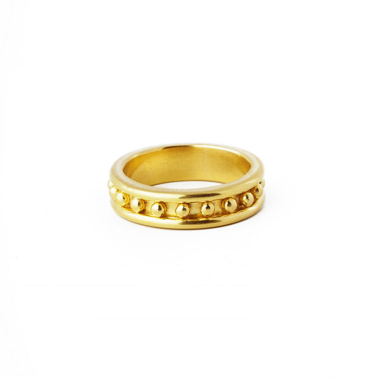 Elizabeth Locke Granulated Stack Ring