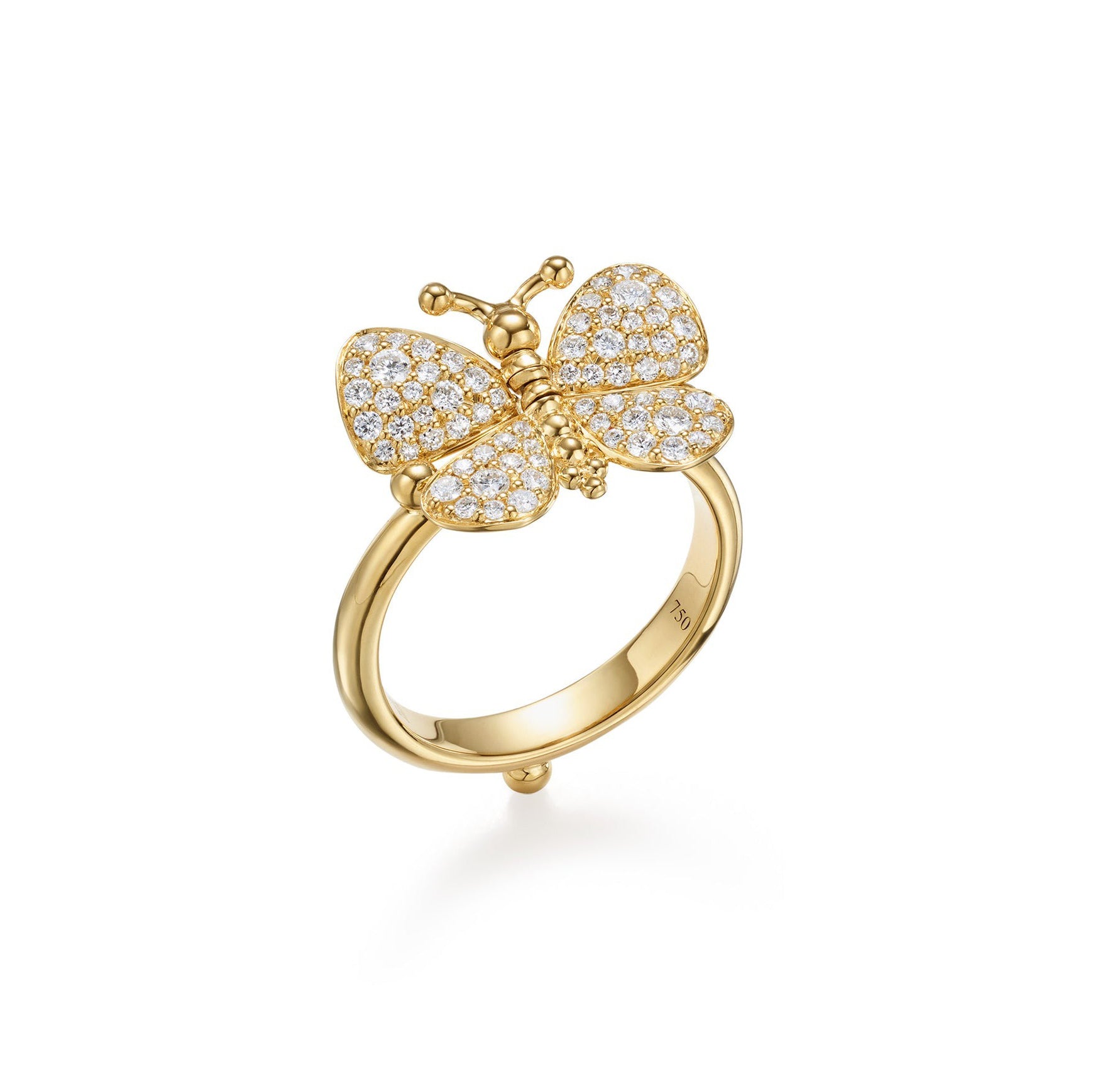 Temple St. Clair Snow Butterfly Ring