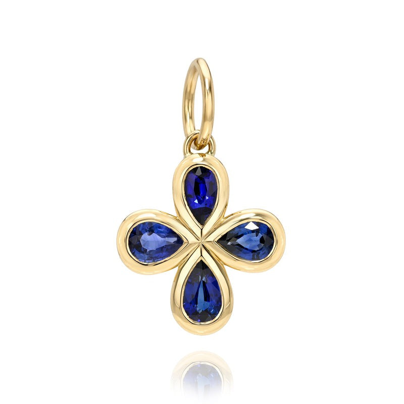 Single Stone Sapphire Rosemary Pendant