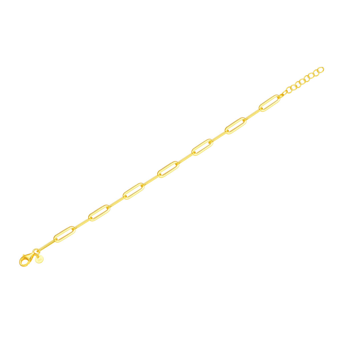 Charles Garnier Gold-Plated Sterling Silver 5mm Paperclip Chain Bracelet
