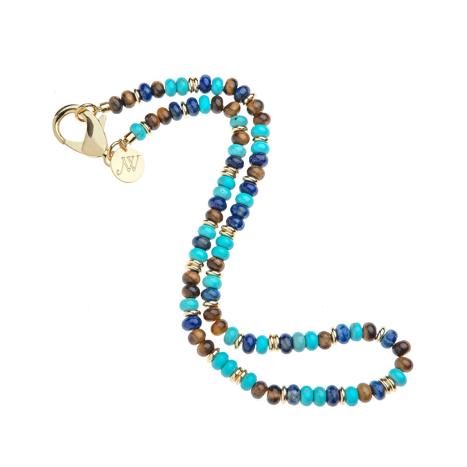 Jane Win Shoreline Mix Gumdrop Beaded Necklace 16