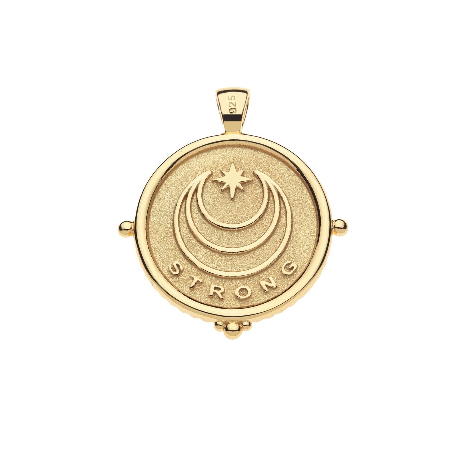 Jane Win STRONG Clamshell Original Coin Pendant Necklace