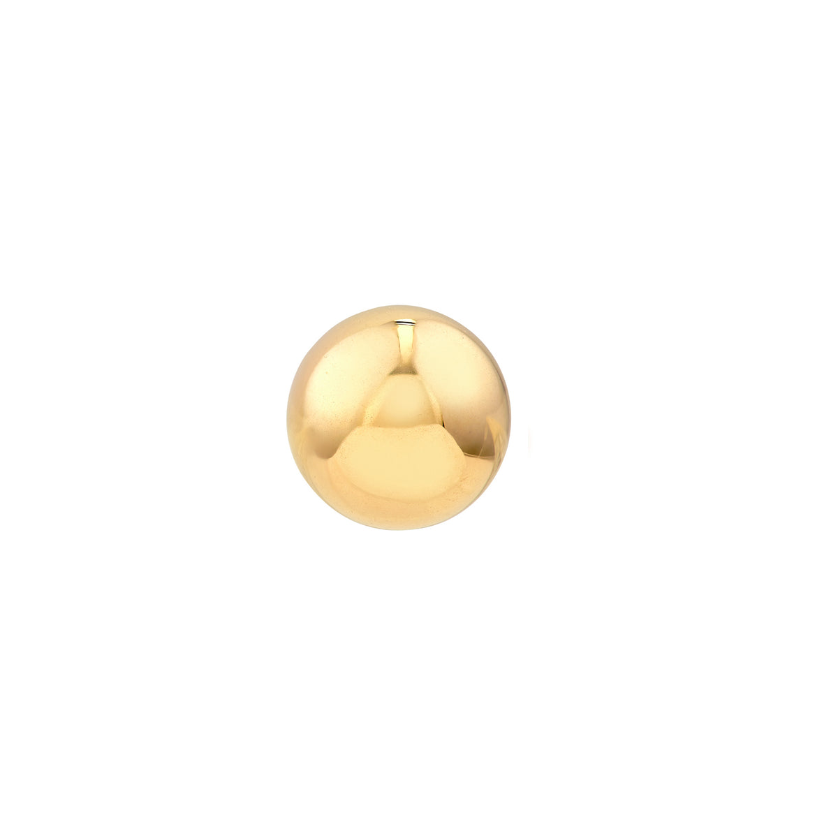 14K Yellow Gold 6mm Polished Ball Stud Earrings