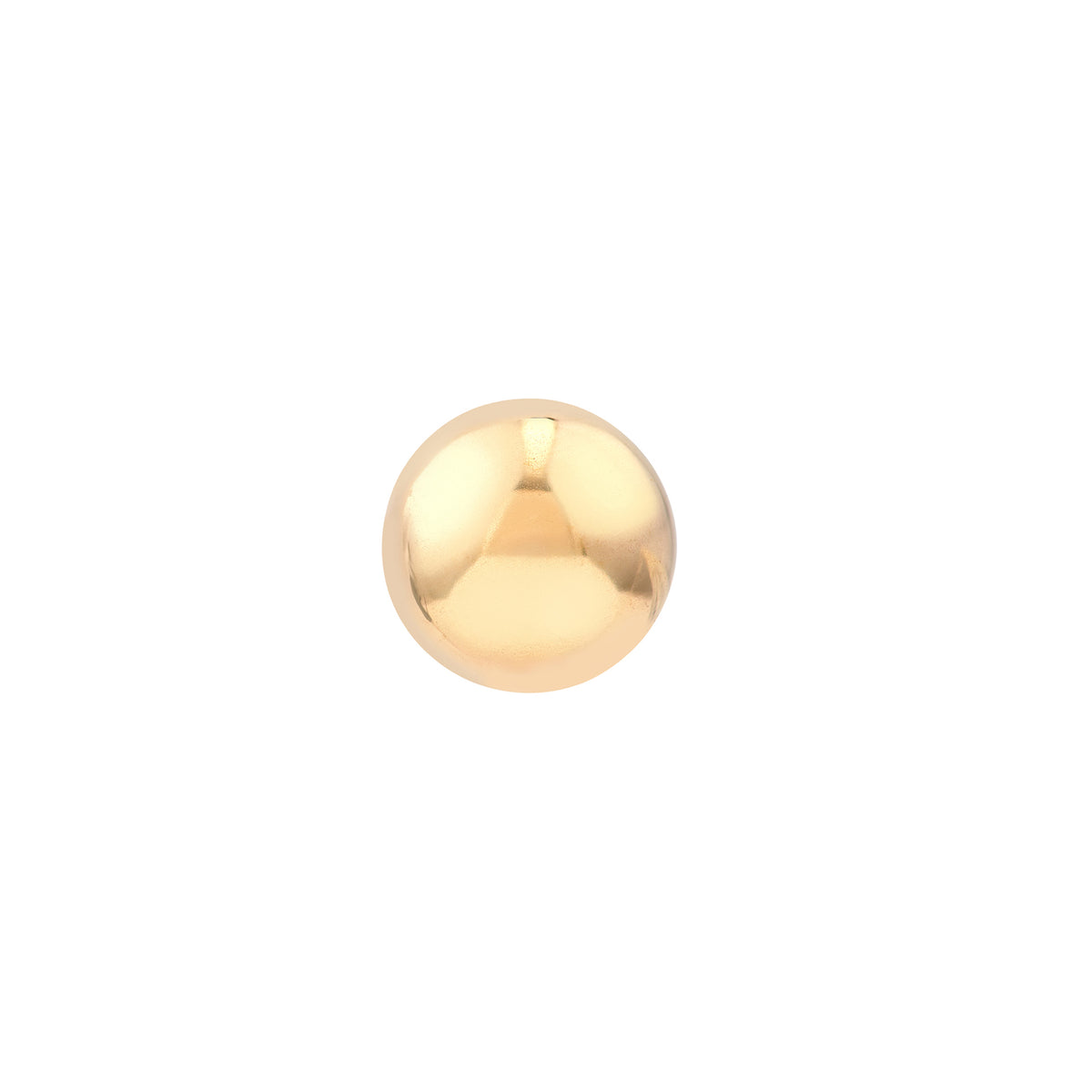 14K Yellow Gold 7mm Polished Ball Stud Earrings