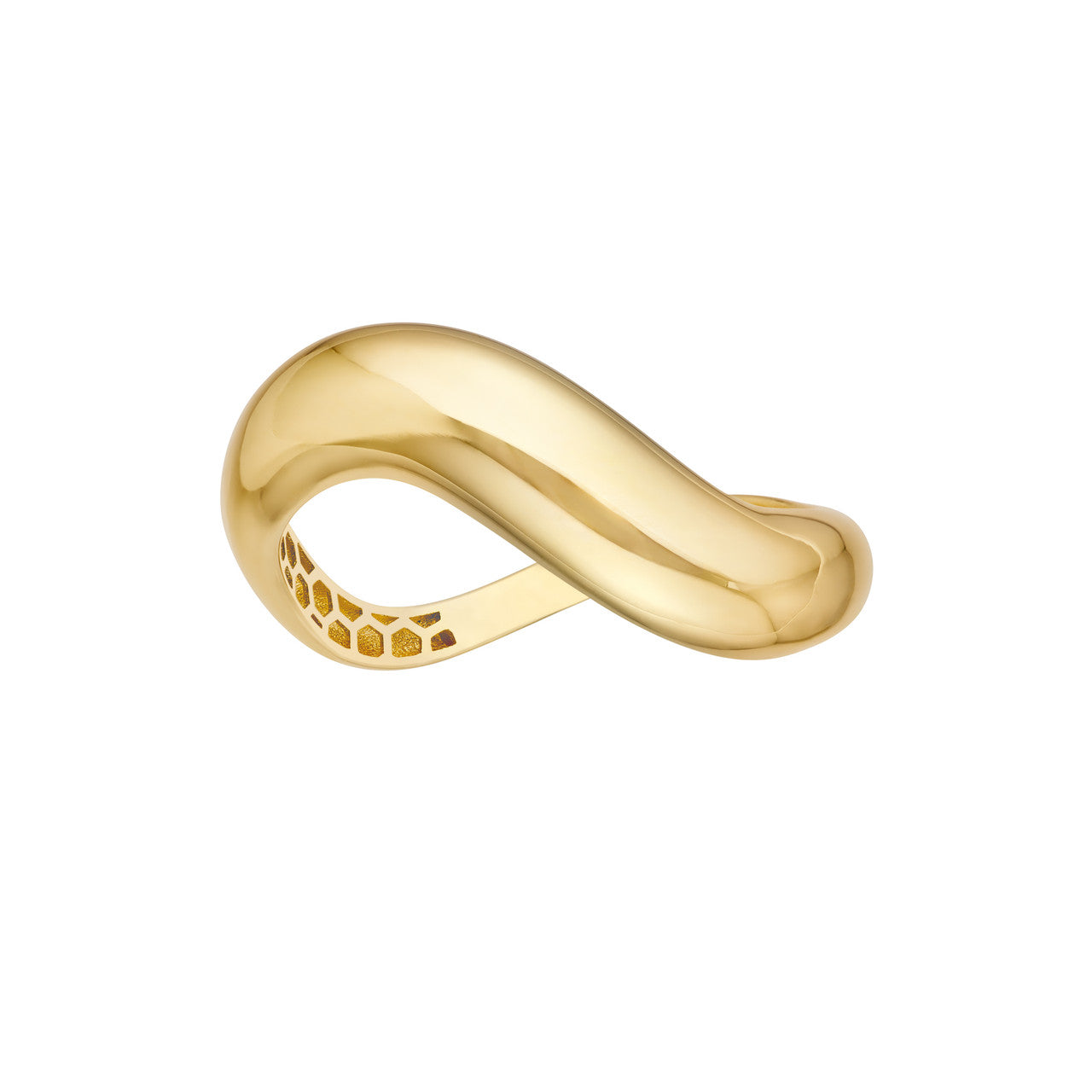 14K Yellow Gold Swirl Band