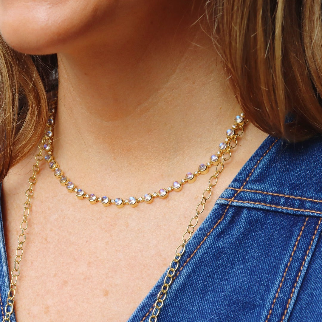 Temple St. Clair Blue Moon Link Necklace