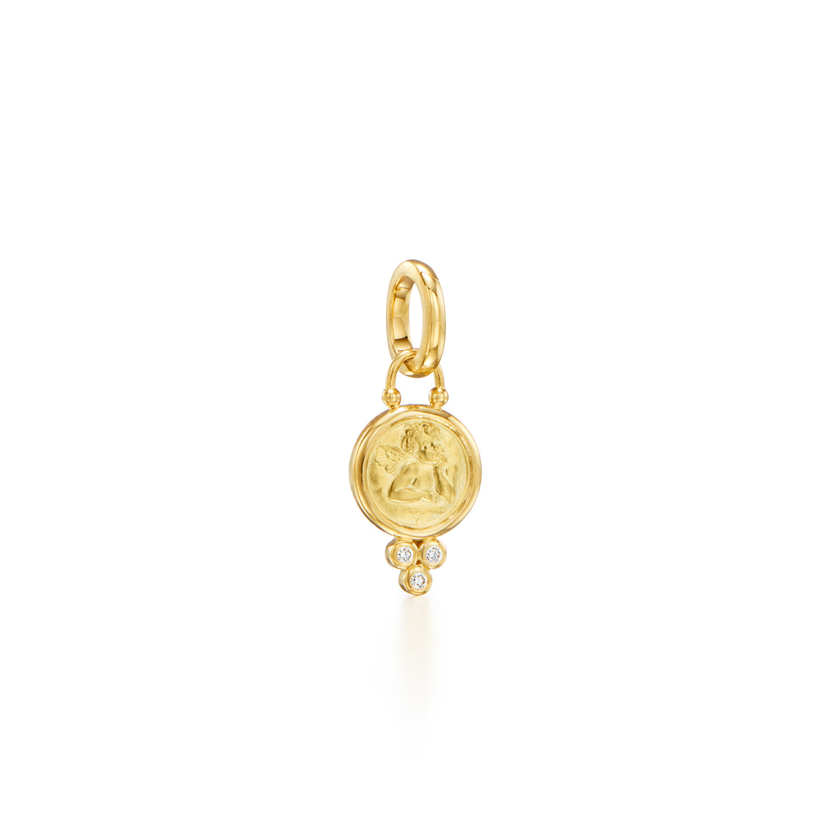 Temple St. Clair Diamond Angel Pendant Extra Small