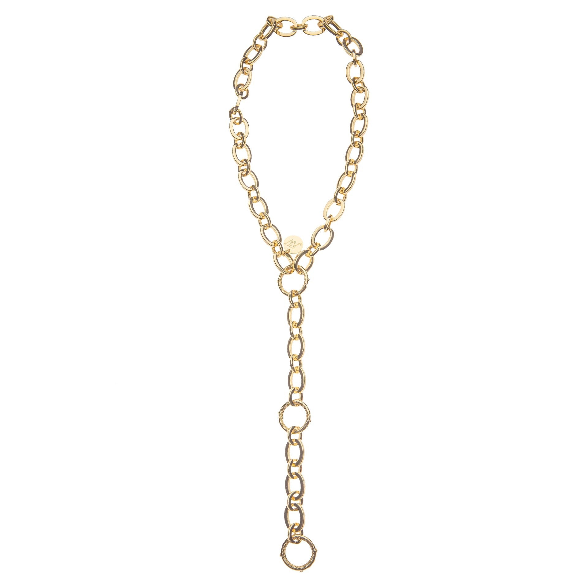 Jane Win Lariat Multi-Style Chunky Link Chain