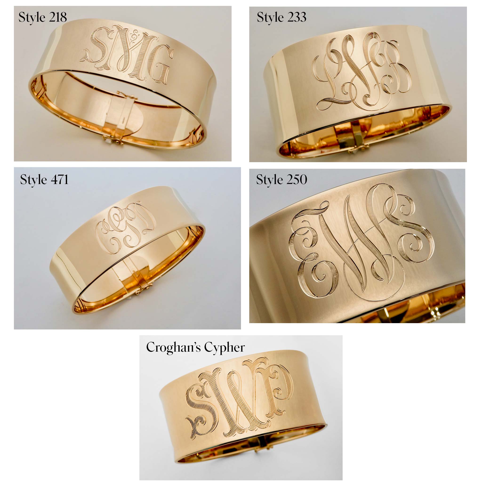Wide Cuff Bangle Top 5 Hand Engraving Styles