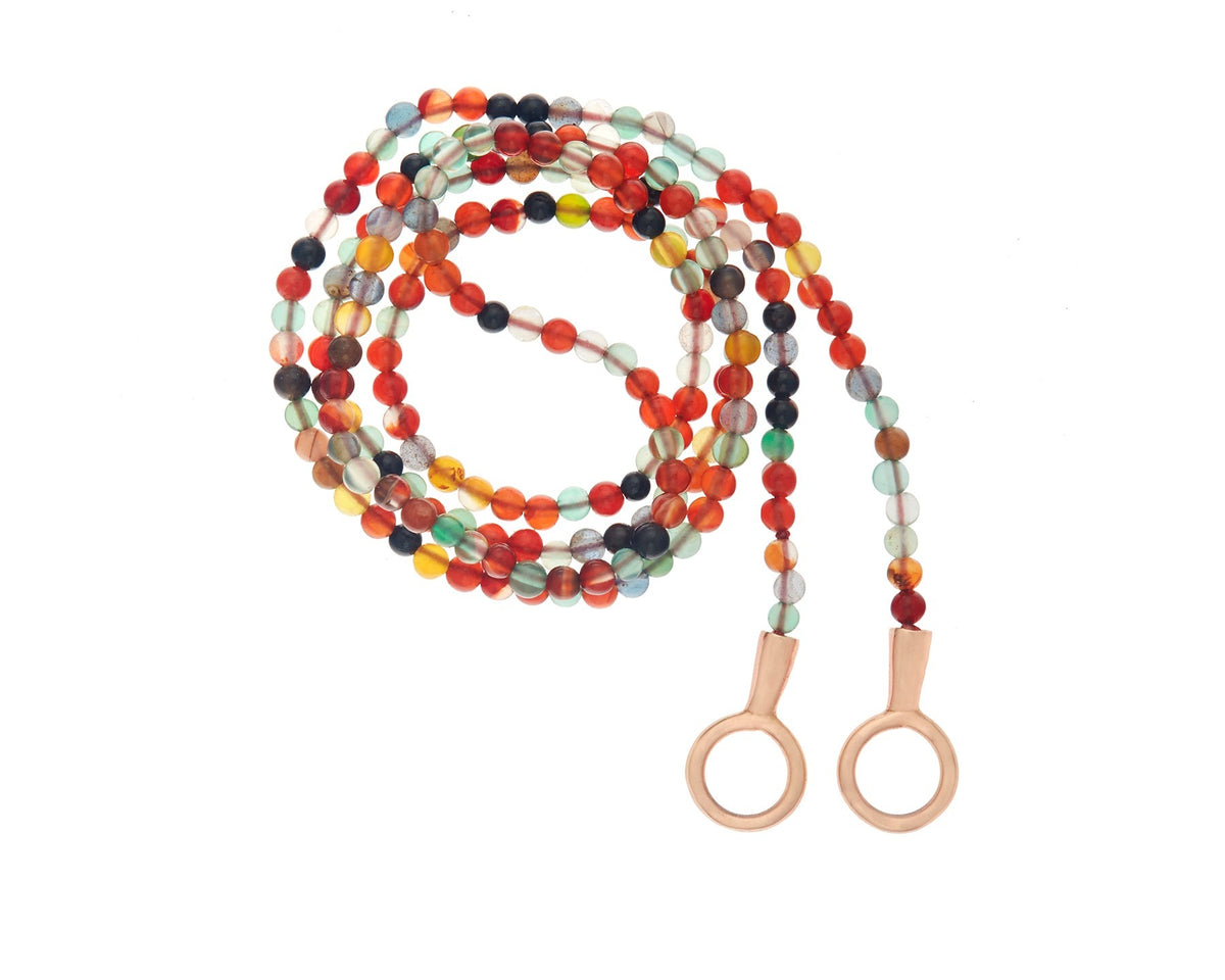 Marla Aaron Colored Agate Itty Bitty Strand 16″