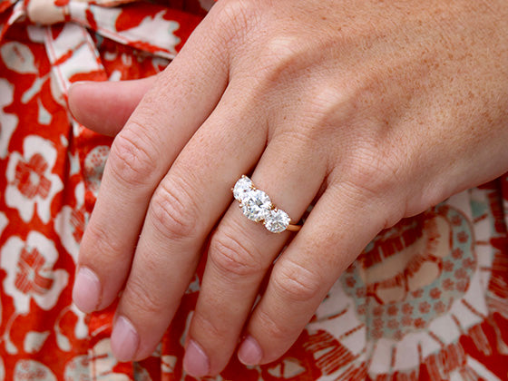 a hand with a ring on it