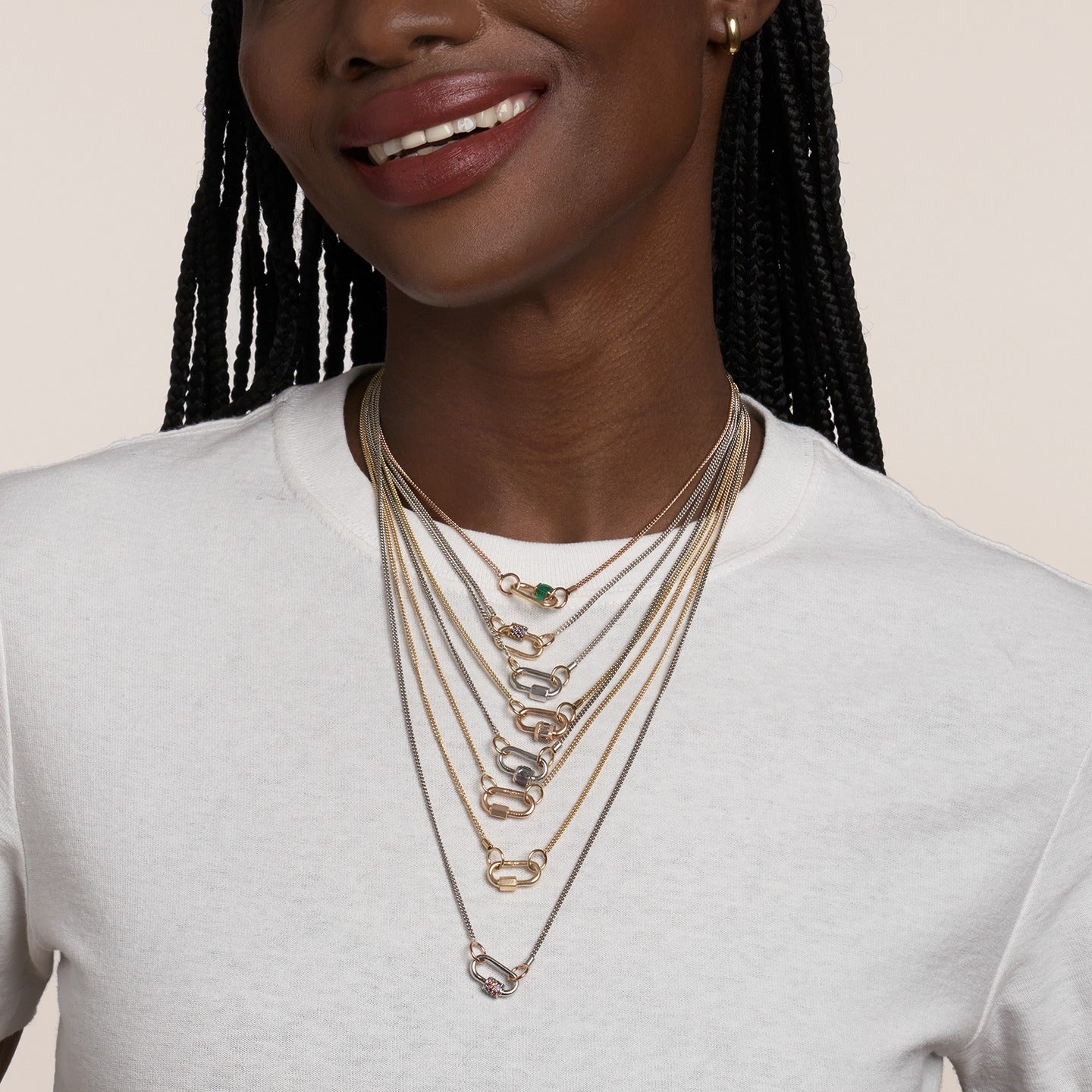 Marla Aaron 14K Yellow Gold Fine Curb Chain Necklace