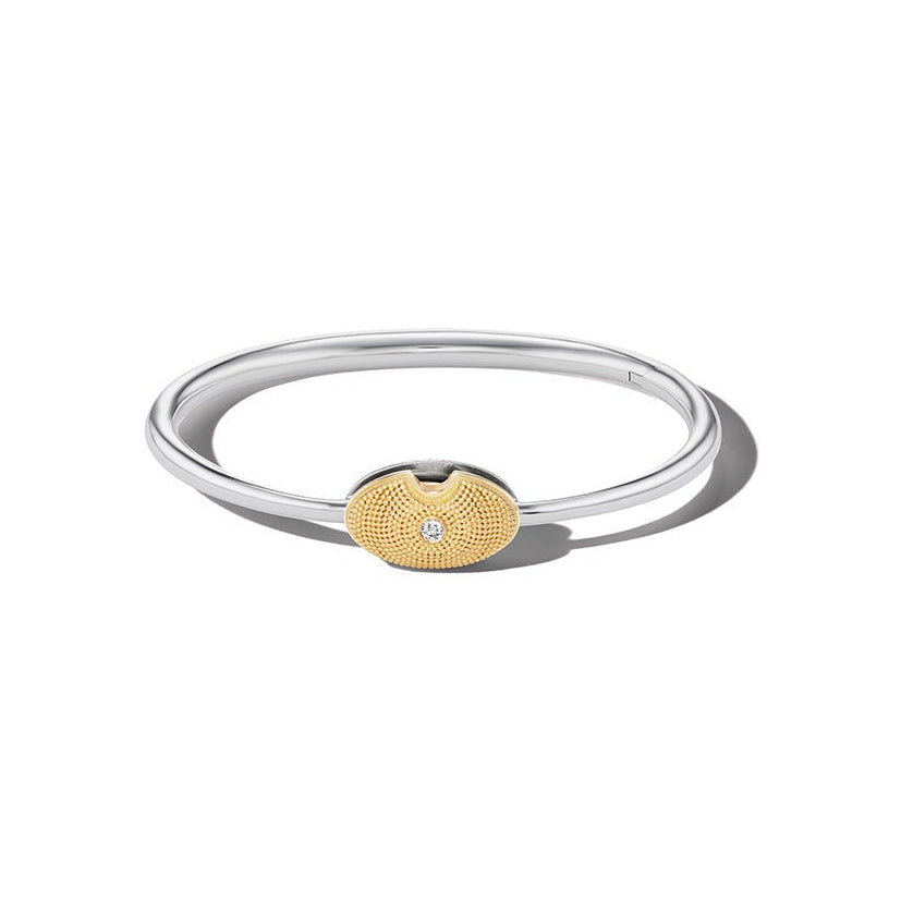 Marla Aaron Silver & 18K Yellow Gold Oval Musgrave Bangle