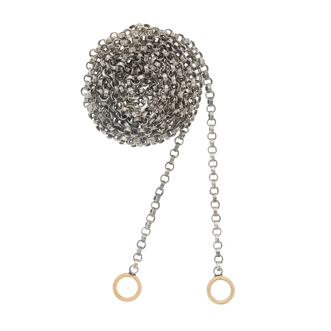 Marla Aaron Silver Rolo Chain Necklace