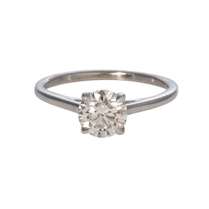 Estate 1.13ct Diamond Solitaire 14K Gold Engagement Ring