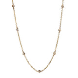 Diamond by the Yard 14 Station 14K Yellow Gold Necklace