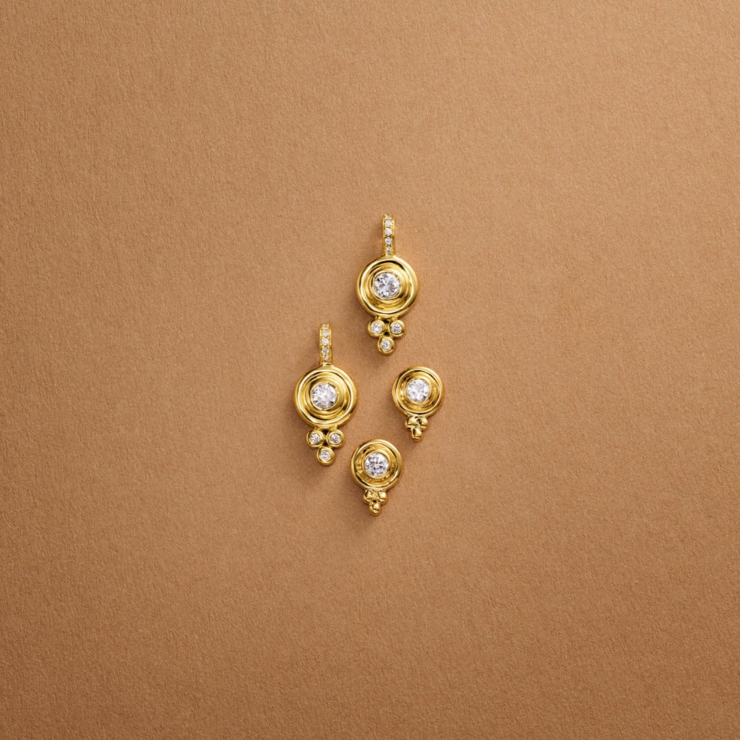 Temple St. Clair Classic Diamond Earrings