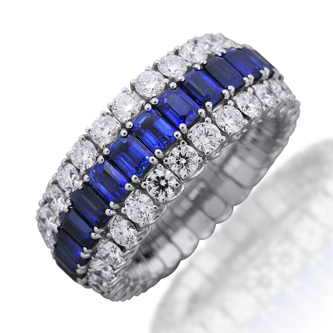 Picchiotti Sapphire & Diamond 18K White Gold Xpandable Ring