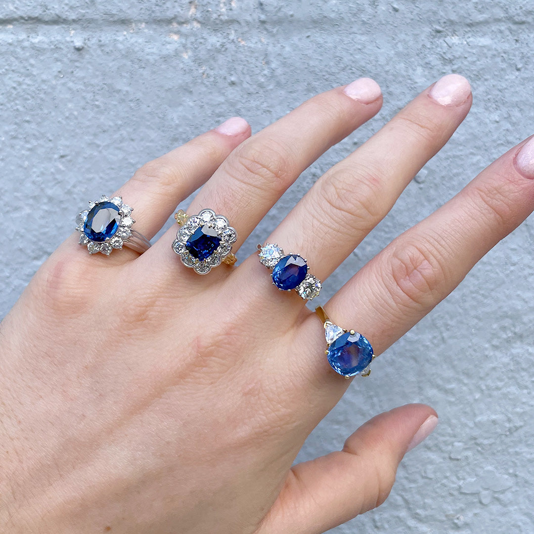 Unique Blue Sapphire Stone Ring | Olivia Ewing