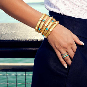 Freida Rothman Touch of Turquoise 5 Stack Ring