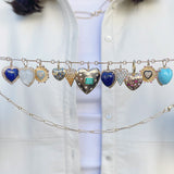 Lawson Dahl Blue Sapphire Mini Love Heart Pendant