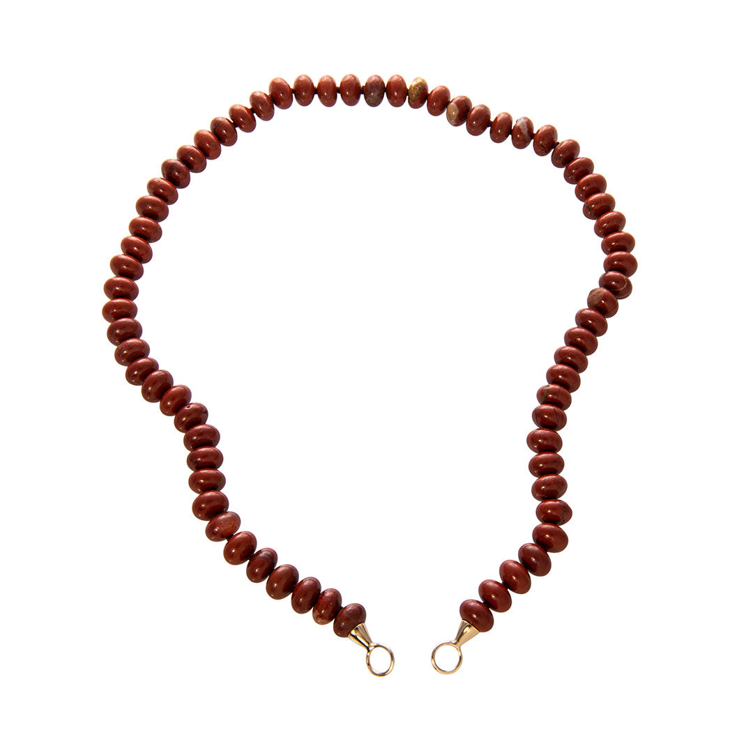 Marla Aaron Red Jasper Rondelle Strand