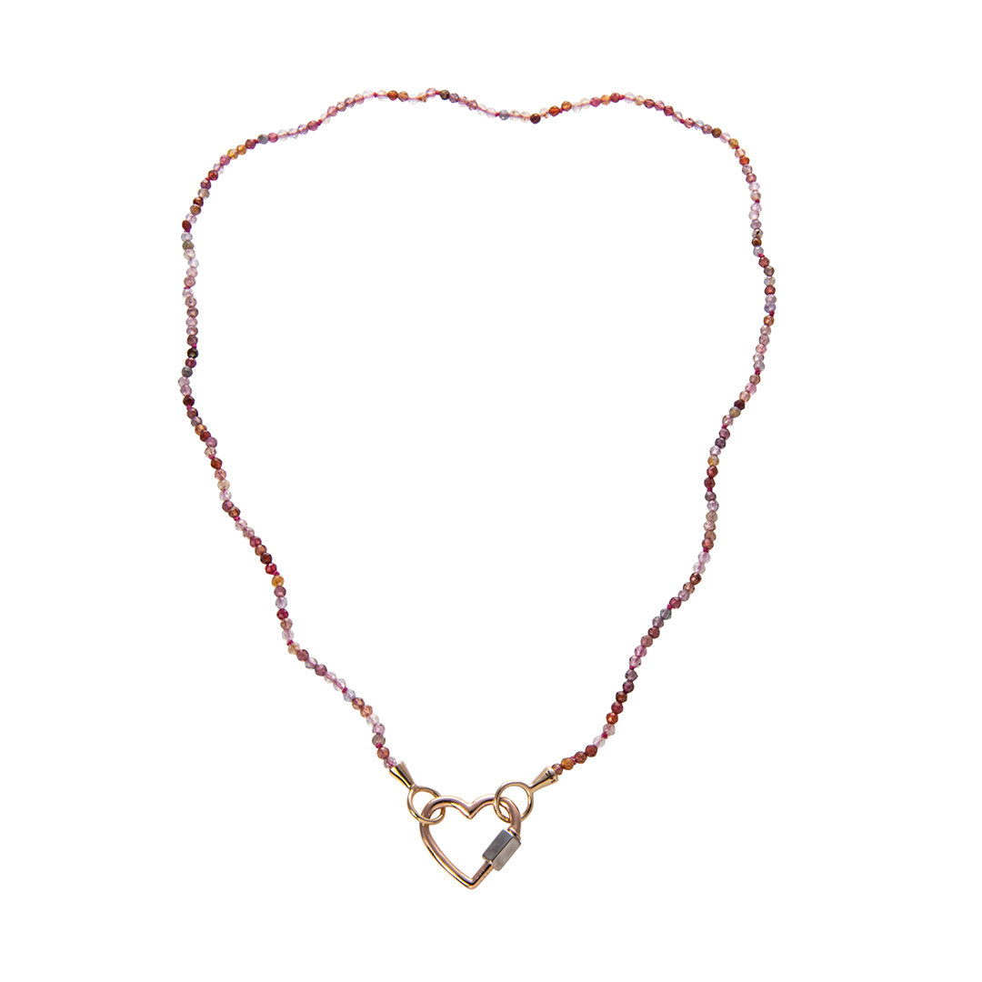 Marla Aaron Pink Spinel Itty Bitty Strand 16"