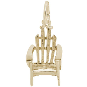 14K Yellow Gold Adirondack Chair Charm