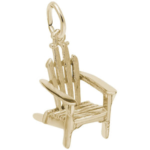 14K Yellow Gold Adirondack Chair Charm