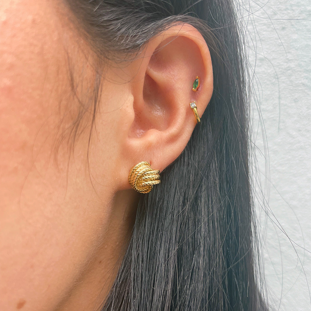 14kt Yellow Gold Twist Earrings