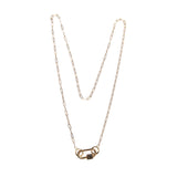 Marla Aaron 14K Gold Square Link Chain Necklace