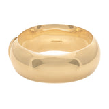 14K Yellow Gold 24mm Wide Dome Bangle