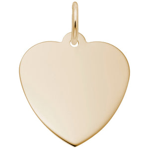 14K Yellow Gold Small Classic Heart Charm