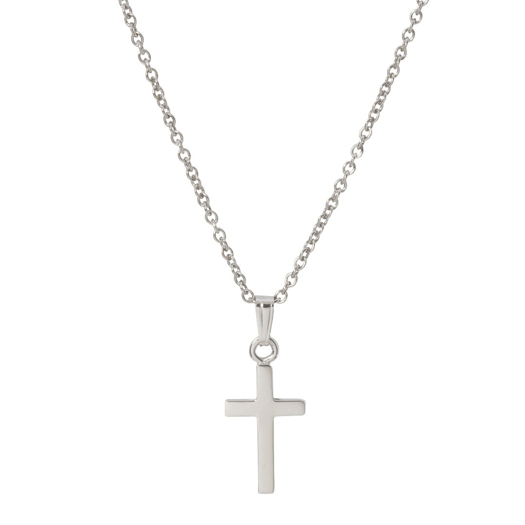 Child Sterling Silver Cross Pendant Necklace