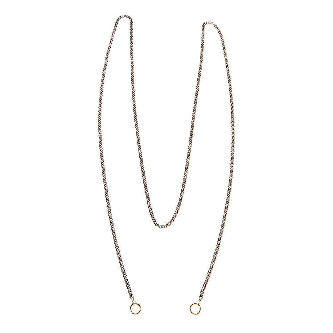 Marla Aaron Silver Rolo Chain Necklace