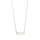 Sterling Silver Bar Pendant Necklace