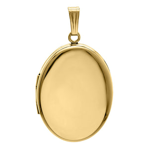 Adult 14K Gold Filled 20x25mm Oval Locket Necklace