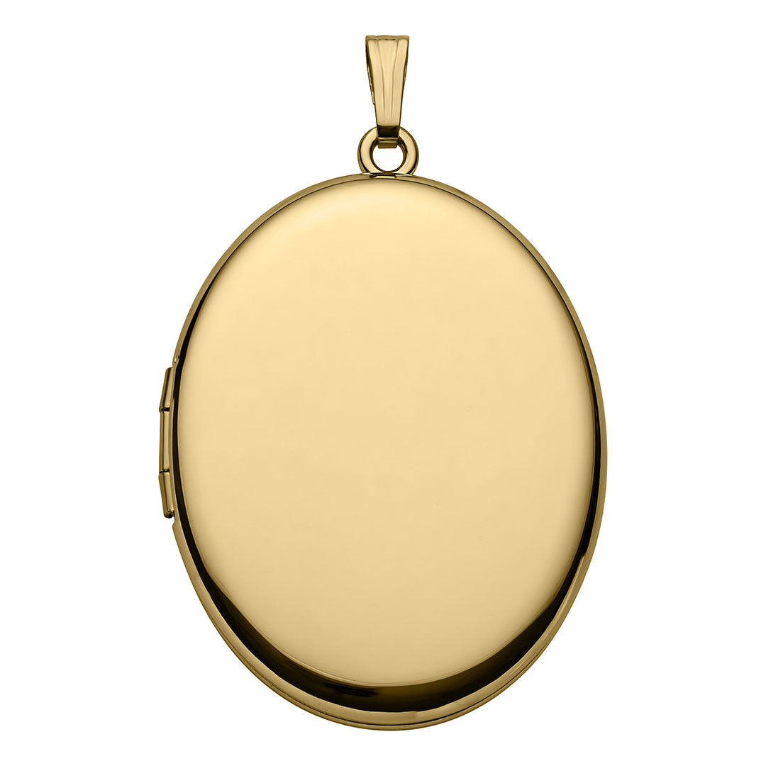 Adult 14K Gold Filled 30x38mm Oval Locket Necklace