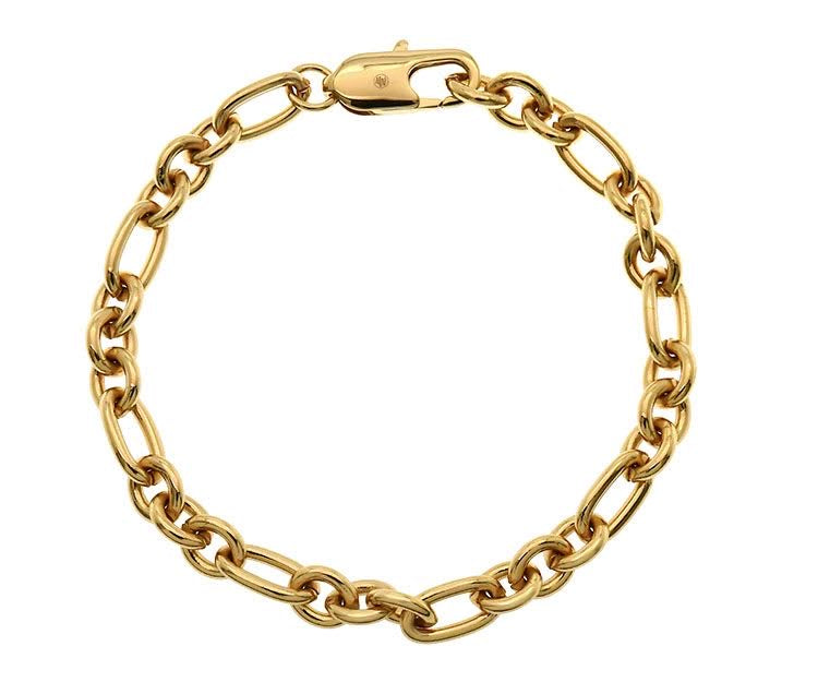Goldbug Oval & Round Heavy Chain Bracelet